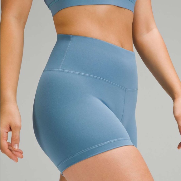 Blue Lululemon high rise short 4” - Picture 5 of 6